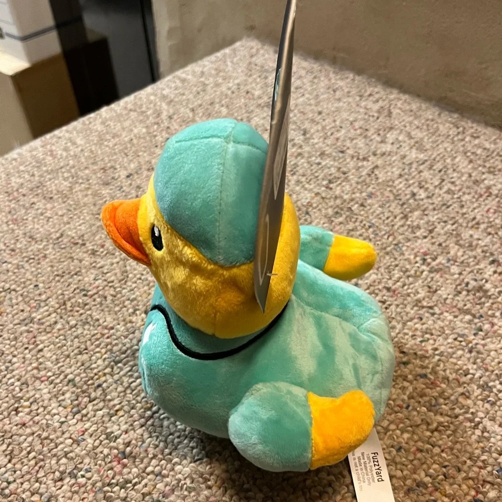 🆕 FuzzYard Plush Doctor Duck Dog Toy